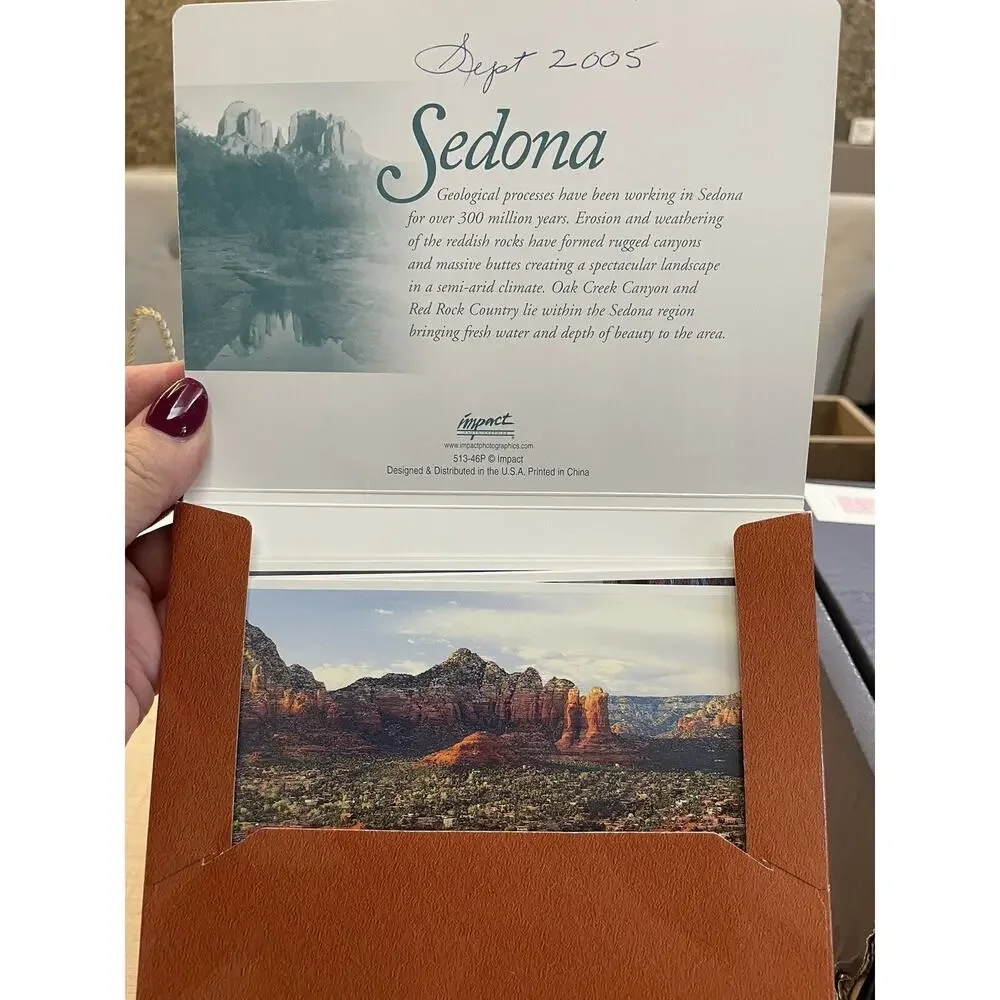 Beautiful Sedona Postcard Set With Cover